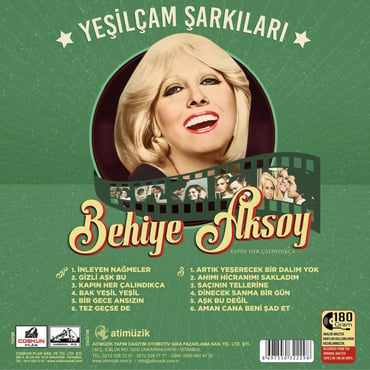 Behiye Aksoy - Yeşilçam Şarkıları (Plak) LP