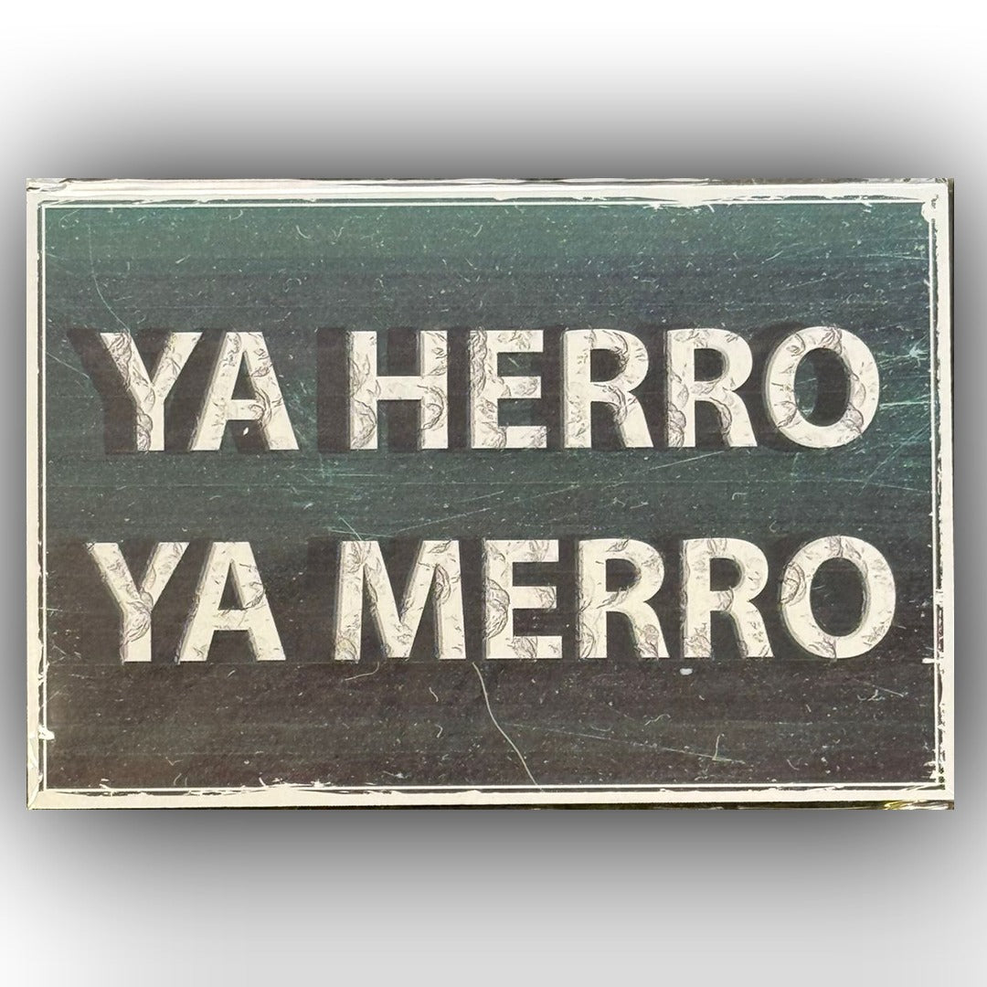Ya Herro Ya Merro Retro Ahsap Poster