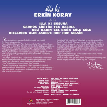 Erkin Koray - İlla ki (Sarı Transparan Plak) ( Schallplatte )