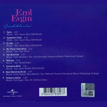 Erol Evgin - Sevdiklerim ''Akustik'' (CD)