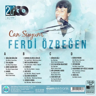 Ferdi Özbeğen - Can Suyum ( 2 Plak) LP