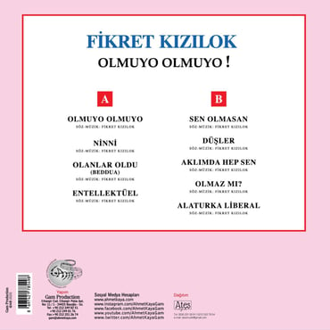 Fikret Kızılok - Olmuyo Olmuyo ! (plak) kayıt 