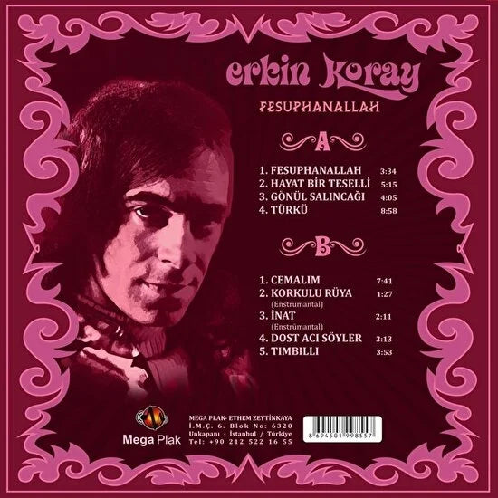 Erkin Koray - Fesuphanallah (Plak) ( Schallplatte )