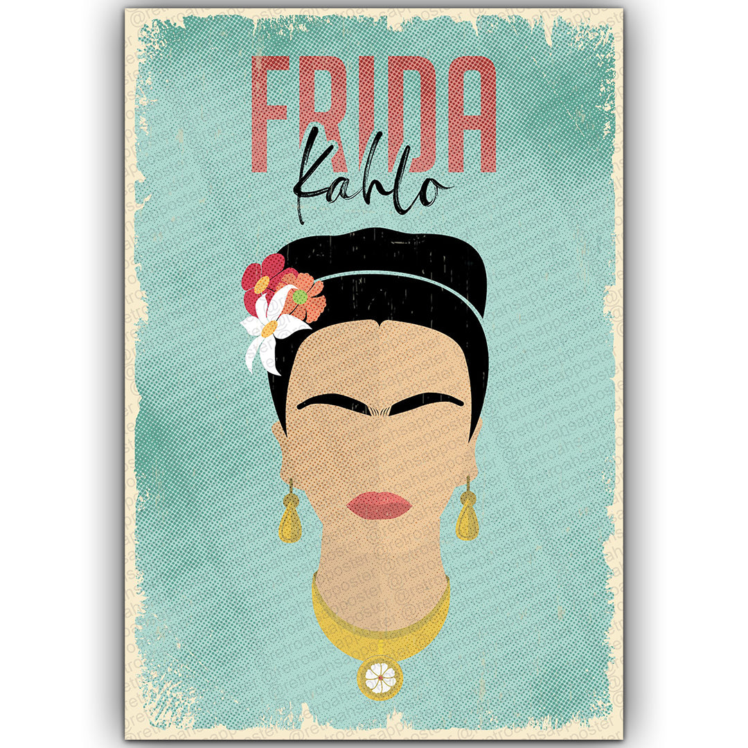 Frida Kahlo Ahsap Poster