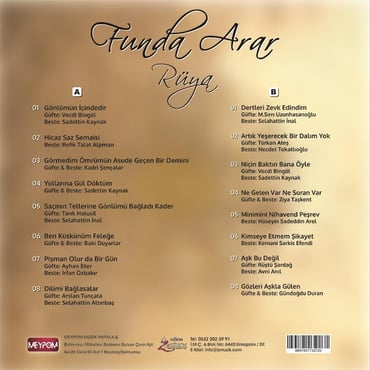 Funda Arar - Rüya (Özel Solid Sarı Plak) ( Schallplatte )