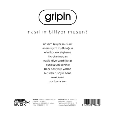 Gripin - Nasılım Biliyor Musun ? (CD)