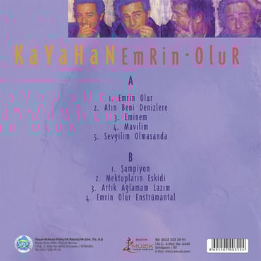 Kayahan - Siyah Işıklar Plak (kayıt) 
