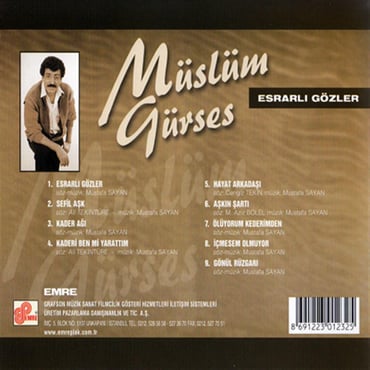 Müslüm Gürses - Esrarlı Gözler (CD)