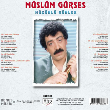 Müslüm Gürses - Hüzünlü Günler (CD)