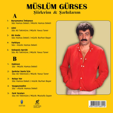 Müslüm Gürses - Şiirlerim & Şarkılarım (Plak) Schallplatte