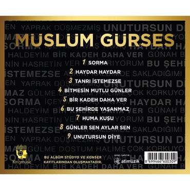 Müslüm Gürses - Bir De Benden Dinleyin (CD) 