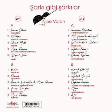 Nino Varon - Şarkı Gibi Şarkılar (2 Plak)