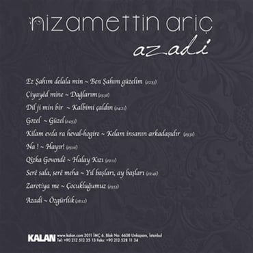 Nizamettin Ariç - Azadi (CD)