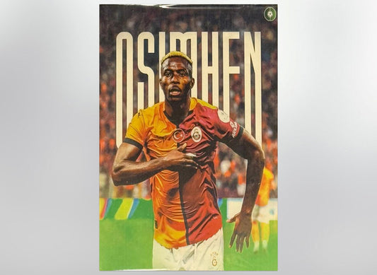 Victor Osimhen Retro Ahsap Poster