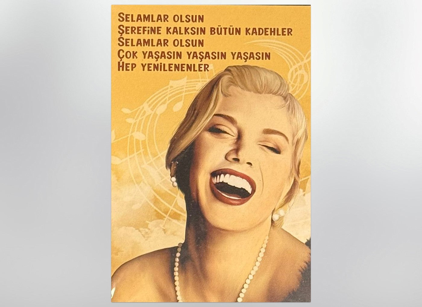 Sezen Aksu Selamlar Retro Ahsap Poster