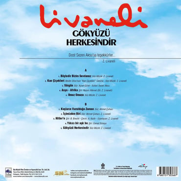 Zülfü Livaneli - Gökyüzü Herkesindir (Plak) ( Schallplatte )