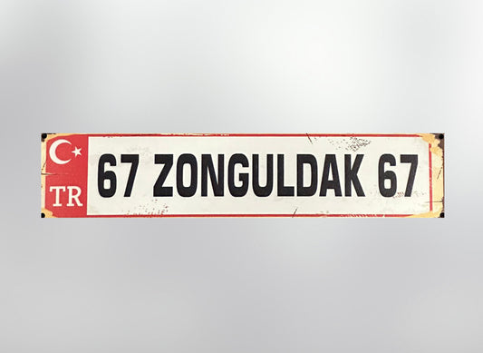 67 Zonguldak Plaka / Kennzeichen