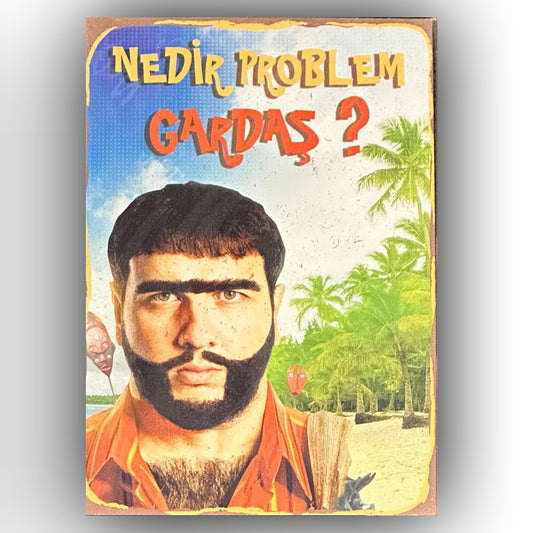 Recep Ivedik Gardas Retro Ahsap Poster