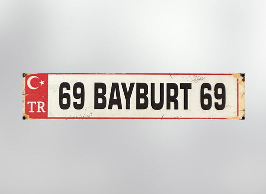 69 Bayburt Plaka / Kennzeichen