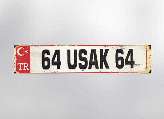 64 Usak Plaka / Kennzeichen