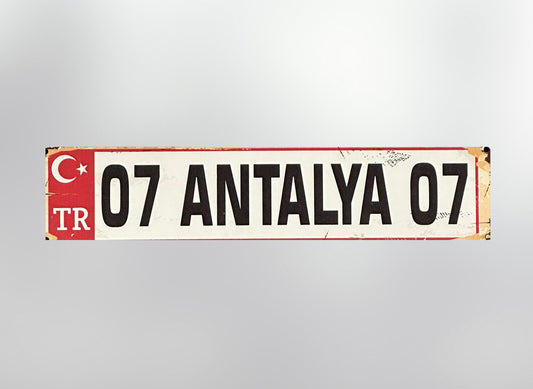 07 Antalya Plaka / Kennzeichen