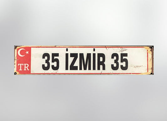 35 Izmir Plaka / Kennzeichen