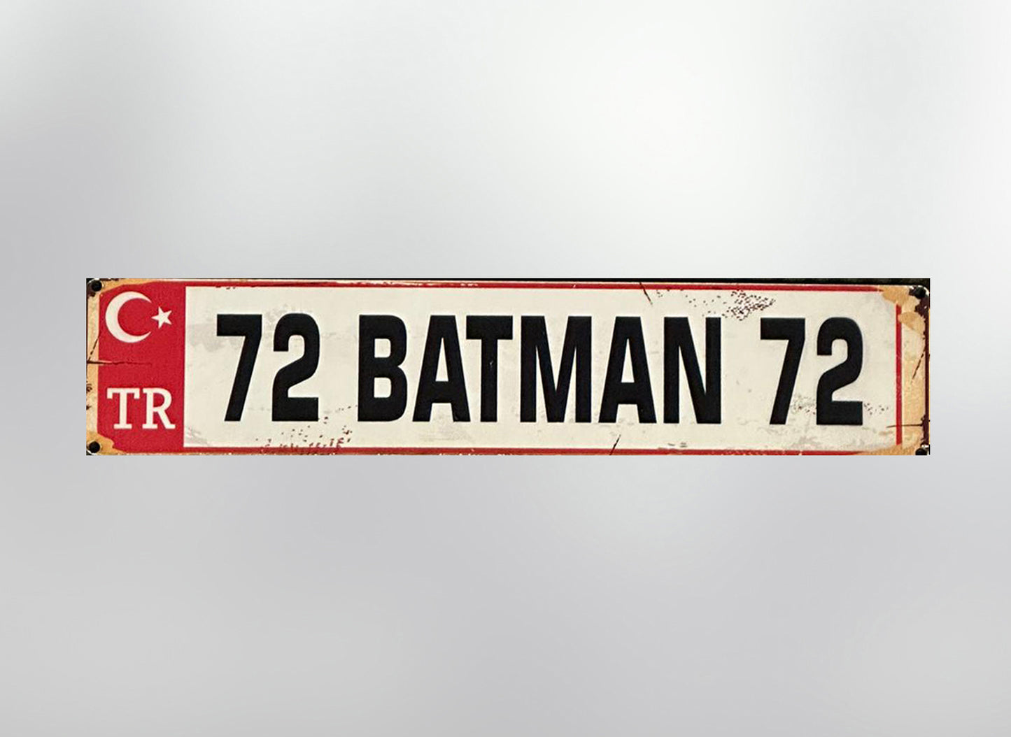 72 Batman Plaka / Kennzeichen