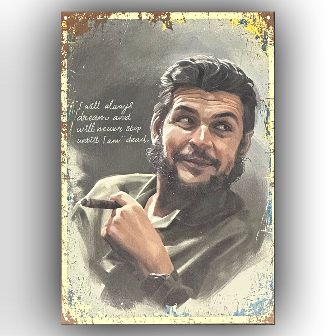 Che Guevara I will always dream Retro Ahsap Poster