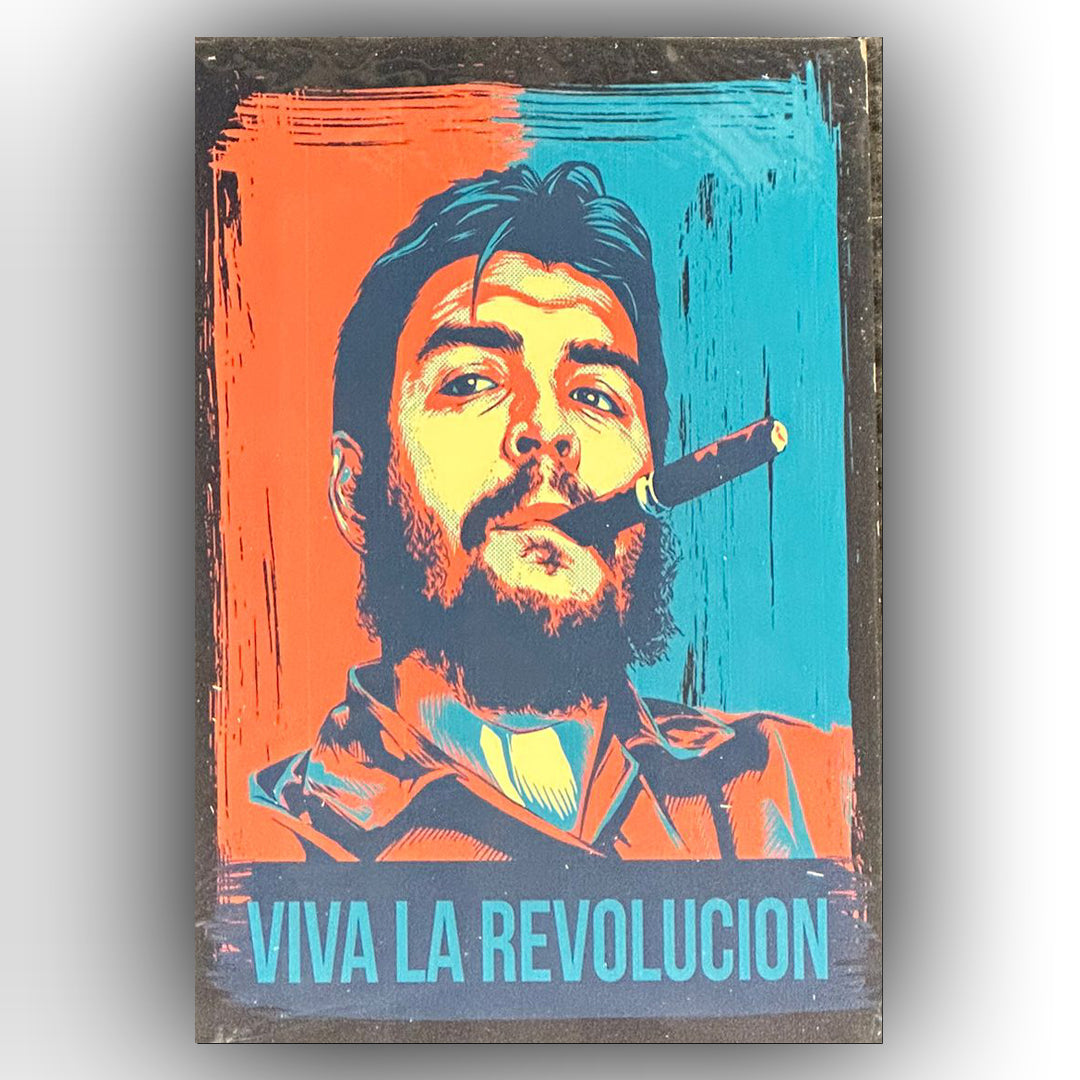 Che Guevara Viva La Revolucion Retro Ahsap Poster