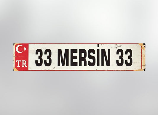 33 Mersin Plaka / Kennzeichen