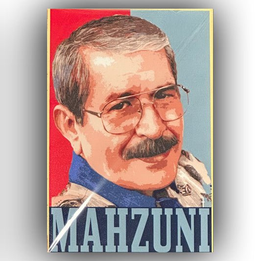 Asik Mahzuni Serif Retro Ahsap Poster