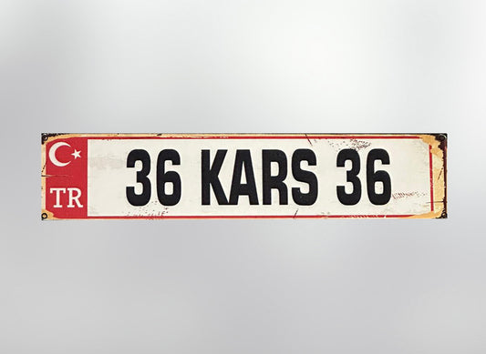 36 Kars Plaka / Kennzeichen