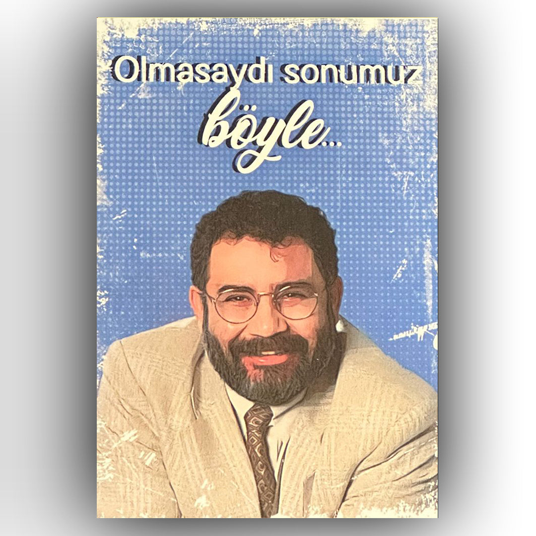 Ahmet Kaya Olmasaydi Retro Ahsap Poster