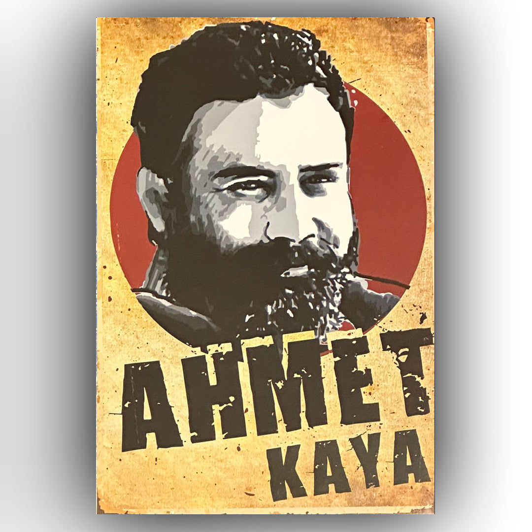 Ahmet Kaya Yakamoz Retro Ahsap Poster