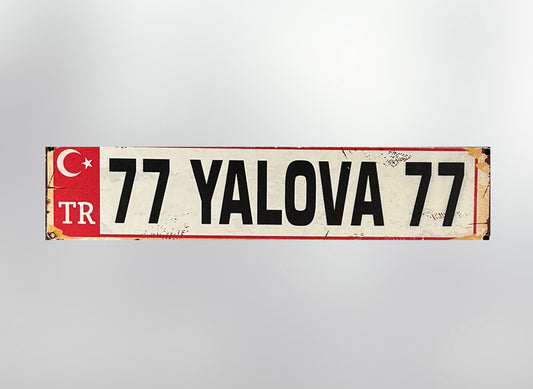 77 Yalova Plaka / Kennzeichen