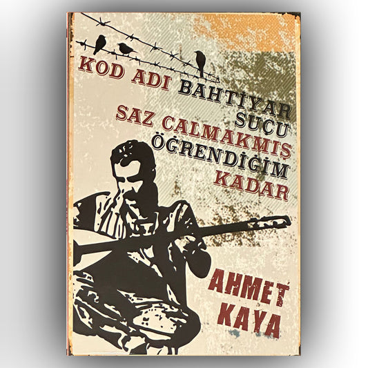 Ahmet Kaya Kod Adi Bahtiyar Retro Ahsap Poster