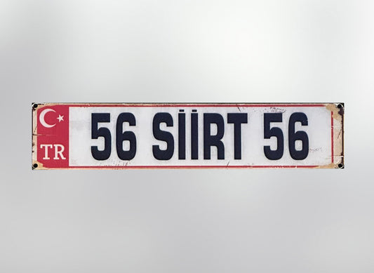 56 Siirt Plaka / Kennzeichen