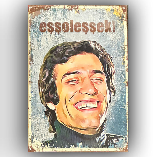 Kemal Sunal Essolessek Retro Ahsap Poster