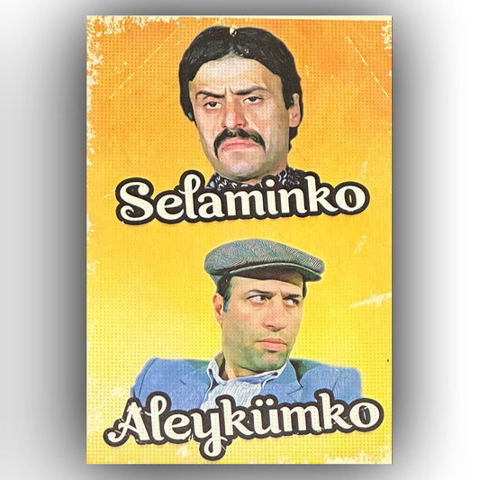 Kemal Sunal Selaminko Aleykümko Retro Ahsap Poster