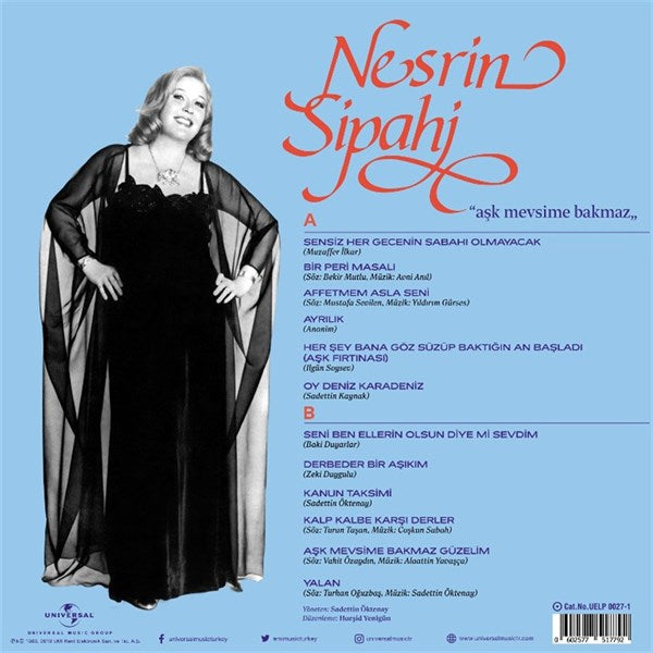Nesrin Sipahi - Ask Mevsime Bakmaz Plak ( Schallplatte )