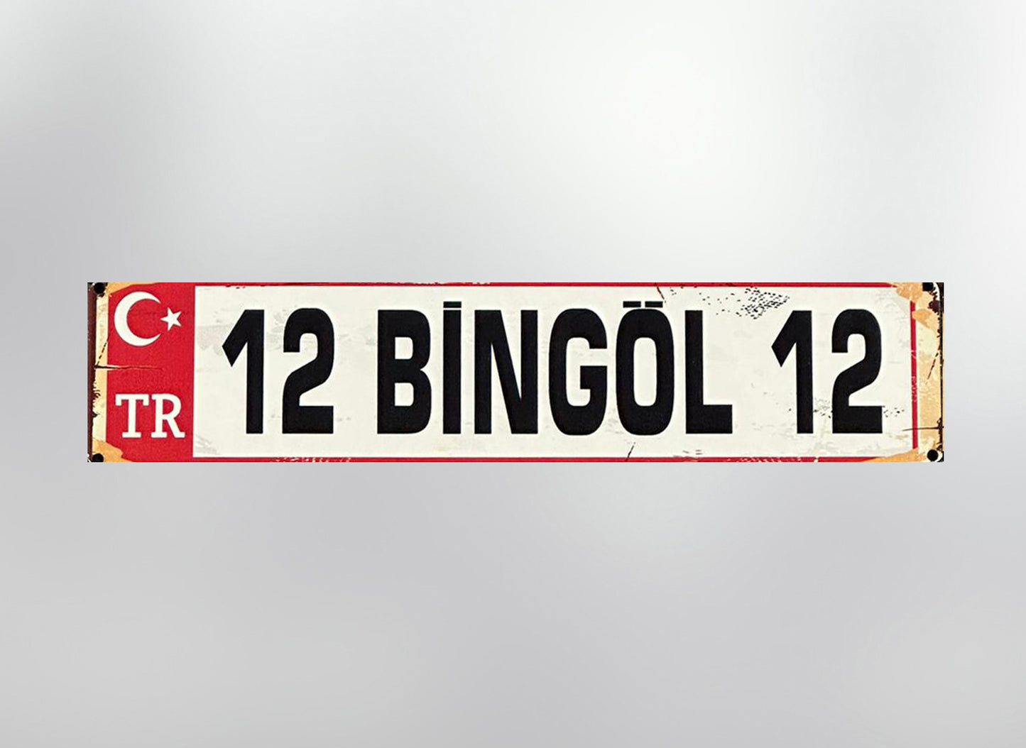 12 Bingöl Plaka / Kennzeichen