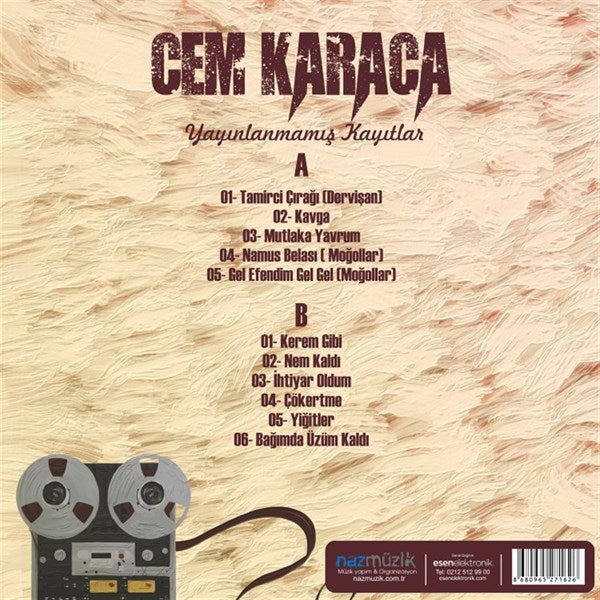 Cem Karaca – Enstrümental Plak ( Schallplatte )