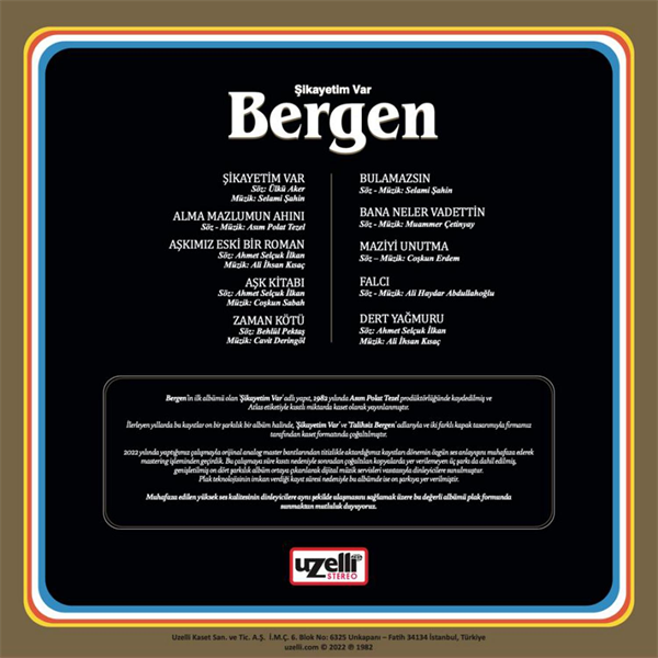 Bergen - Sikayetim Var Plak ( Schallplatte )