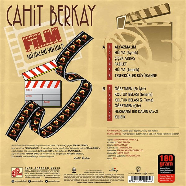 Cahit Berkay - Film Müzikleri Vol.2 Plak ( Schallplatte )