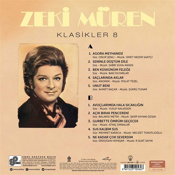 Zeki Müren - Klasikler 8 Plak ( Schallplatte )