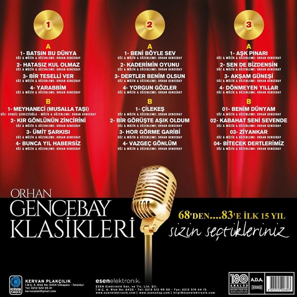 Orhan Gencebay - Klasikleri Vol. 1 (3 Plak) 3 Schallplatten