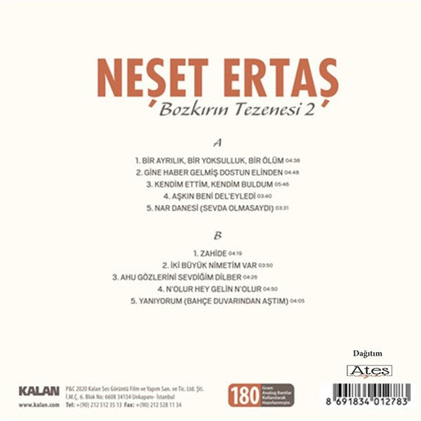 Neset Ertas - Bozkirin Tezenesi 2 Plak ( Schallplatte )