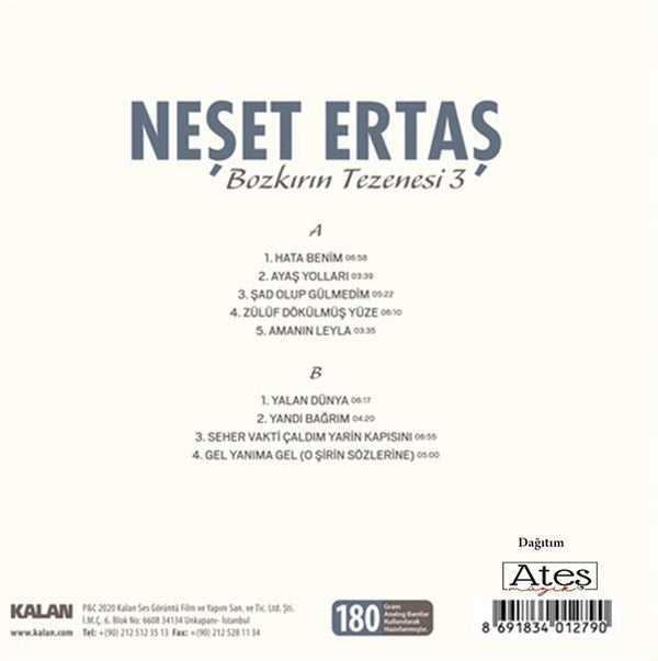 Neset Ertas - Bozkirin Tezenesi 3 Plak ( Schallplatte )