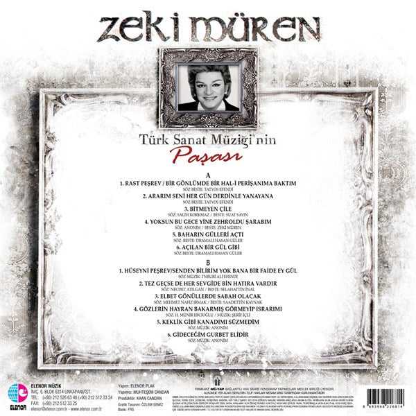 Zeki Müren - Türk Sanat Müzigin Pasasi Plak ( Schallplatte )
