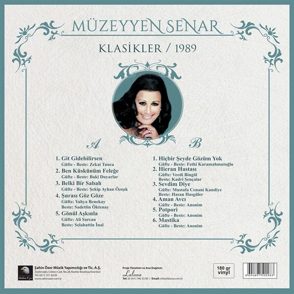 Müzeyyen Senar - Klasikler 1989 Plak ( Schallplatte )